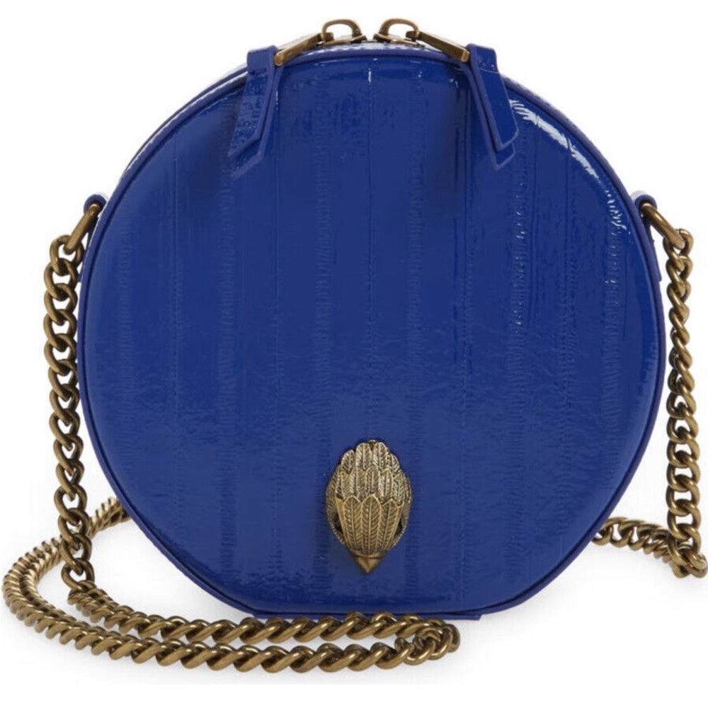 Blue Round Crossbody Bag